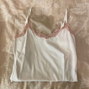 Only Hearts white lace tank